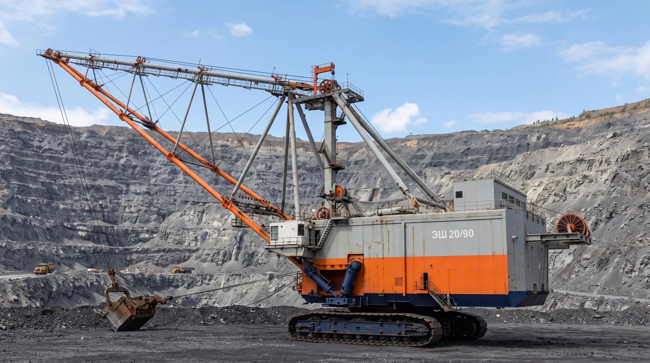 Візуалізація екскаватора ЕШ 90/20 — ракурс 5