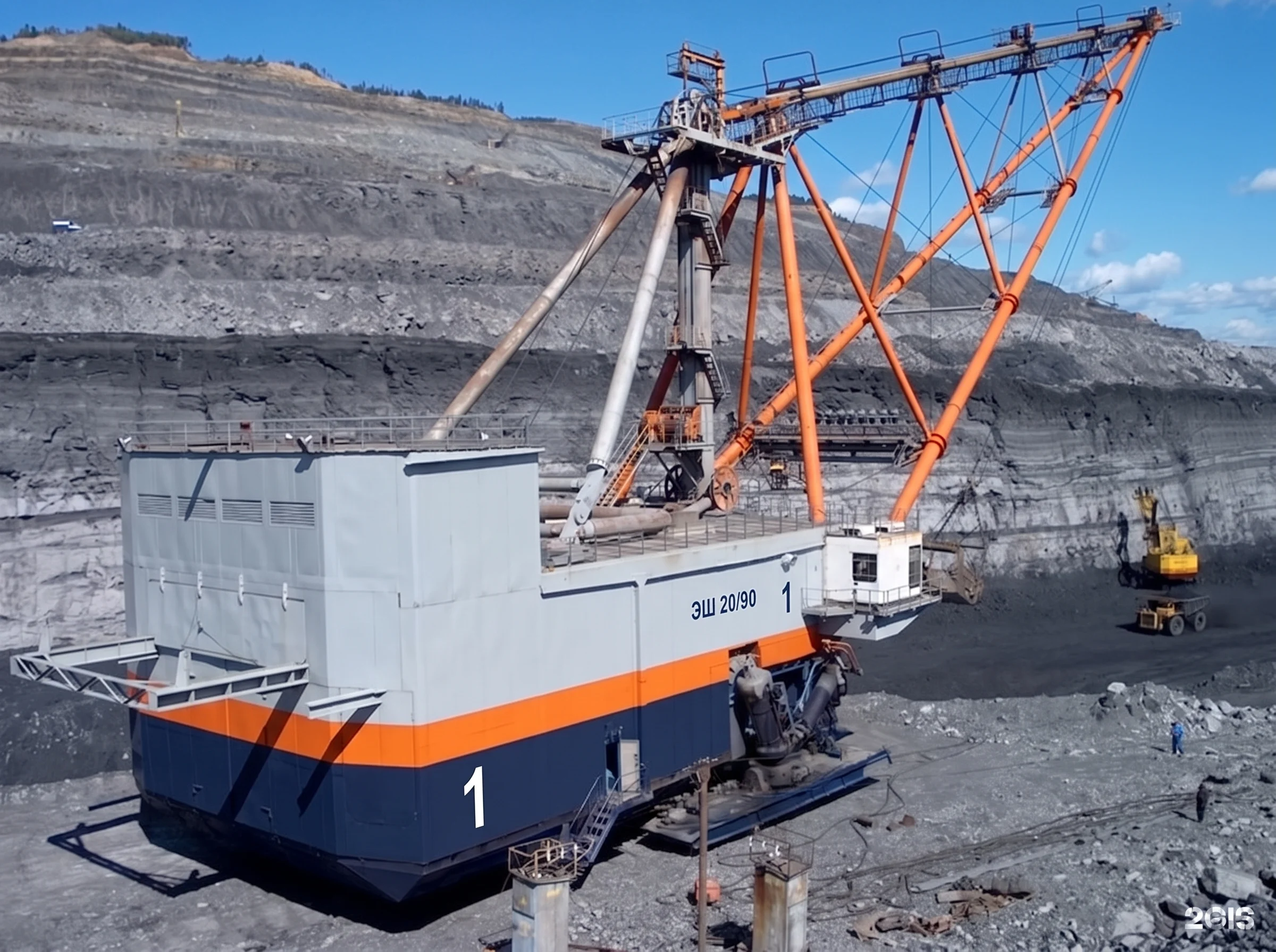 Візуалізація екскаватора ЕШ 90/20 — ракурс 6